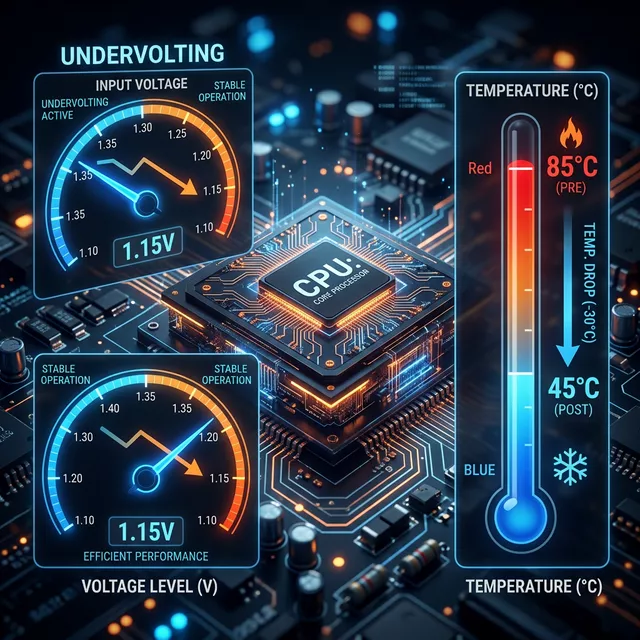 Laptop Undervolting ile Sıcaklık D&uuml;ş&uuml;rme